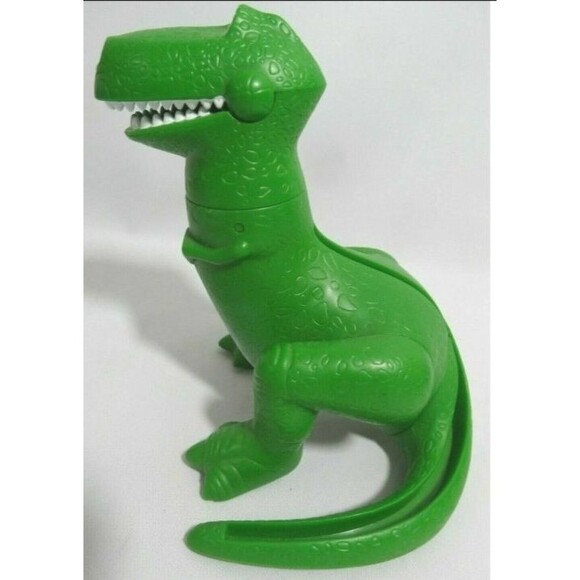 McDonald's Disney Toy Story Dinosaur Rex Candy Dispenser Green 6" 1999 Toy Gift - Picture 2 of 5